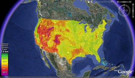 Geothermal Map of US