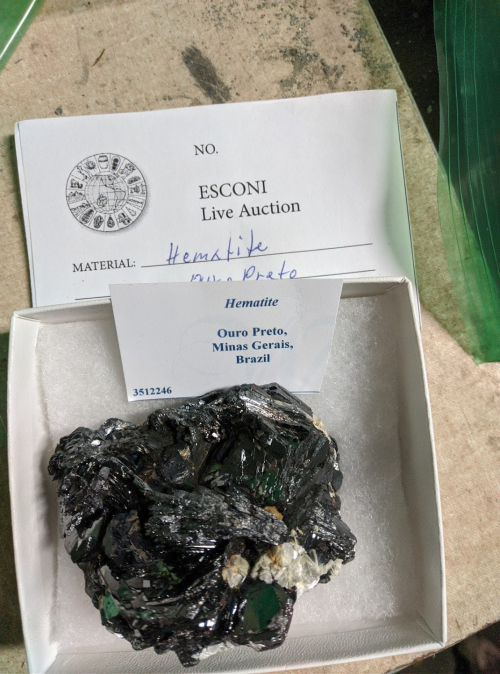 2021 ESCONI Fall Sale October 16th, 2021 – Preview #4, Hematite from Brazil