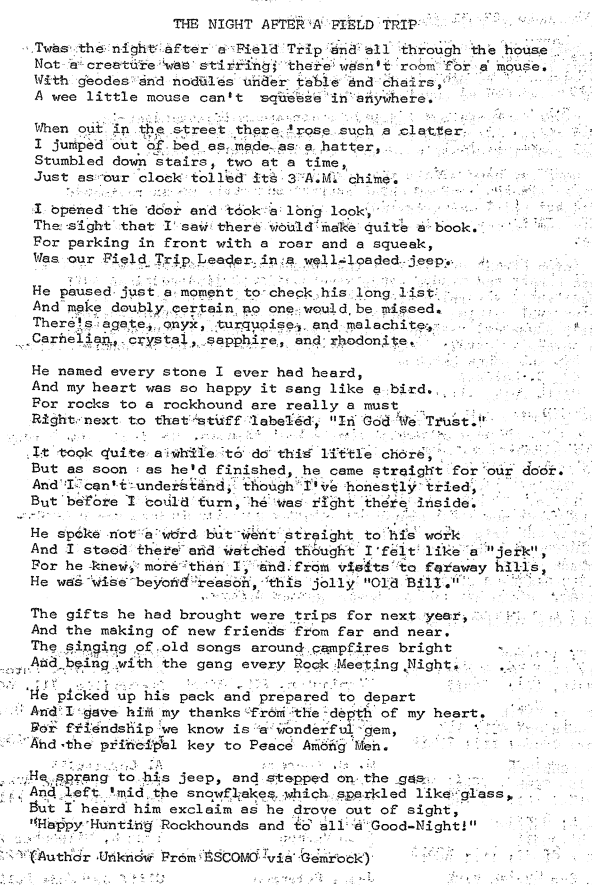 Throwback Thursday #90: The Night After a Field Trip