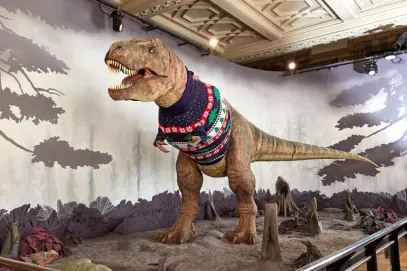 Merry Christmas from ESCONI… Just in Time for Christmas: Knitwear Fit for a T. Rex!