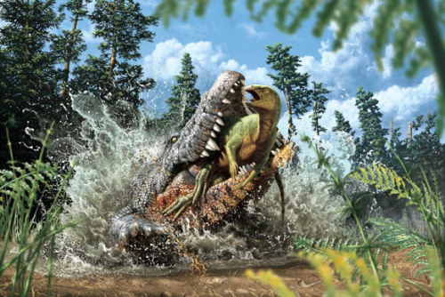 Cretaceous Crocodiles Ate Ornithopod Dinosaurs, Fossil Evidence Shows