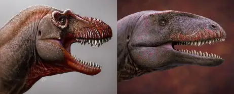 The discovery of two giant dinosaur species solves the mystery of missing apex predators in North America and Asia