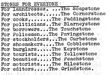 Throwback Thursday #227: Stones for Everyone!