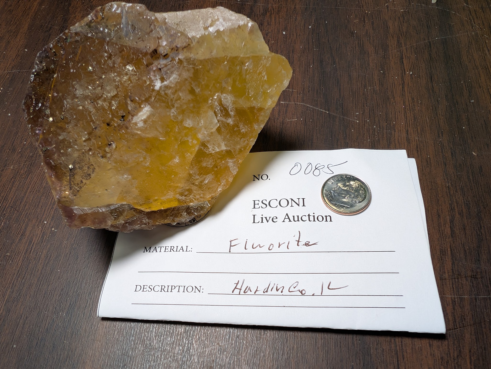 2026 ESCONI Gem, Mineral, and Fossil Show – Preview #24: Yellow Fluorite from Hardin County, IL